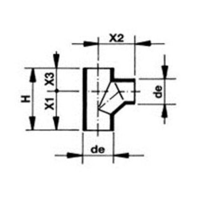 WAVIN BOGEN-ABZWEIGER 88.5°
NR.922.280        110 / 110 MM