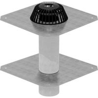 Geberit Set naissance d'eaux pluviales avec tôle de raccordement<br>et raccord à la barrière vapeur 110mm