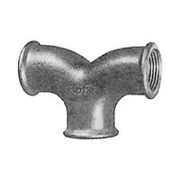 Té à deux courbes, 132, noir, (E2)