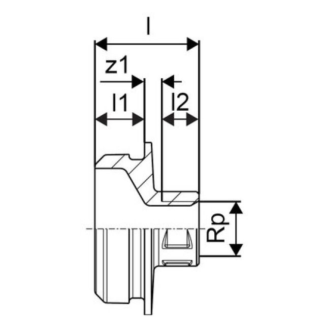 GF Uponor RS
RS raccord femelle Rp2 1/2"FT-RS2