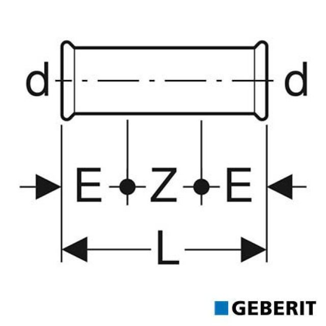 Geberit Mapress Therm
manchon coulissant : d=76.1