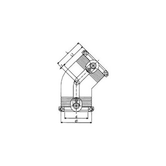 COUDE 45° +GF+ PE100 PN16 DIAM.63MM
ELGEF-PLUS N° 753.151.611