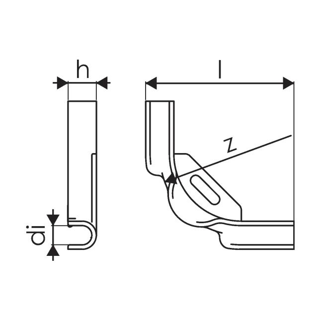 Uponor Multi
support courbe en plastique 10-12