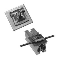 Collier de contact pour rail profilé