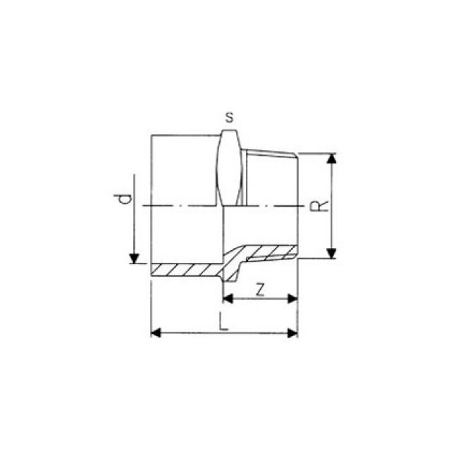 GF-PVC RACC. F/M D 40-1 1/4
NO. 721.910.709