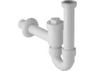 Geberit Siphon en tube coudé pour lavabos, verrouillable, avec clapetanti-retour, sortie horizontale