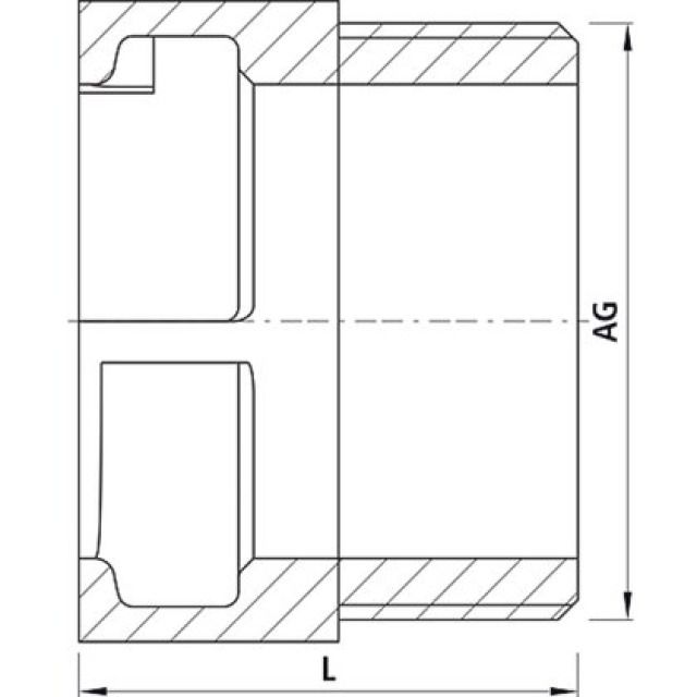 HAWLE ÜBERGANGSSTÜCK ZAK
6383   ZAK46    AG 2"