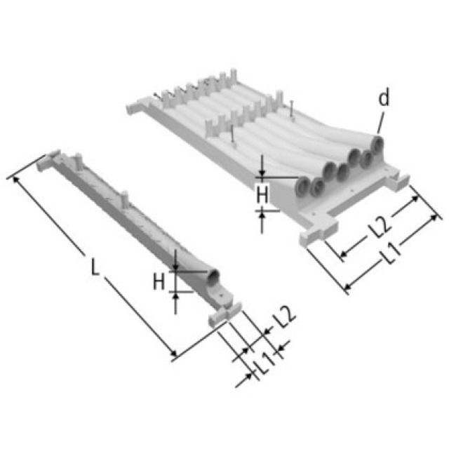 OPTIFLEX-EINLEGEKASTEN
87054.21 1 LOCH      16- 20 MM
