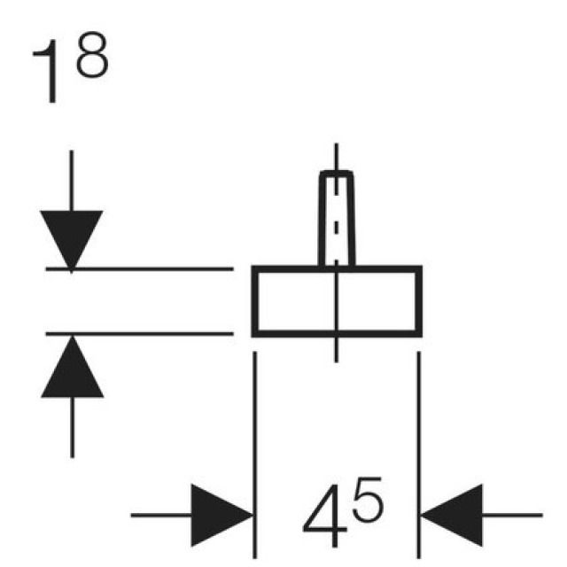 GEBERIT GRILLE DE SOUPAPE
352.332 GRIS RAL7032