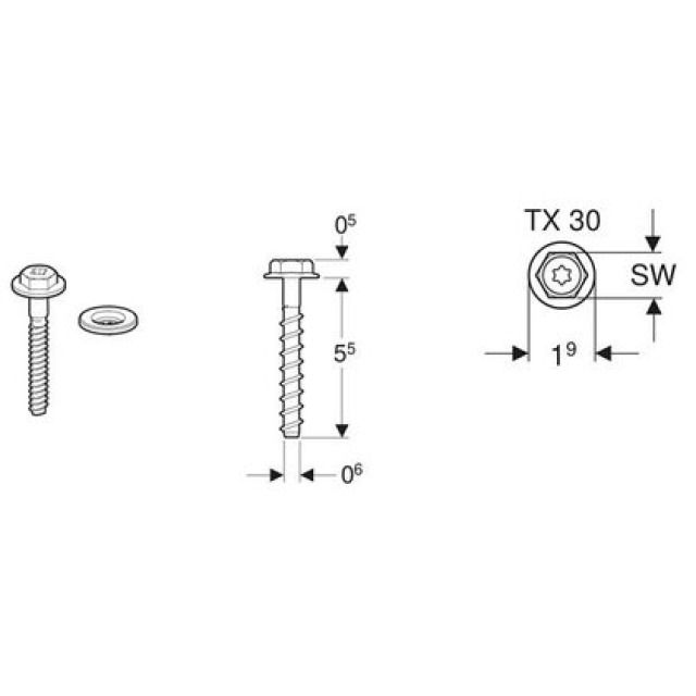 Vis à béton
461.158.00.1