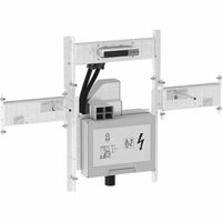 Set Geberit GIS pour lavabo Geberit ONE et pour robinetterie murale Geberit ONE, avec siphon rotatif à encaster, avec Clou à encastrer