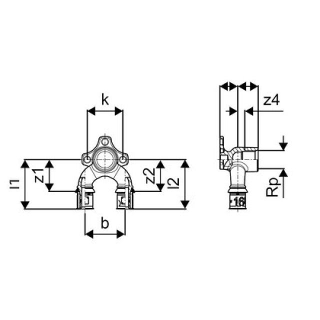 GF Uponor S-Press
applique U 25-Rp1/2"FT-25