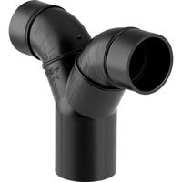 Geberit PE-HD, Té-culotte 180° avec manchons de raccordement pour siphon