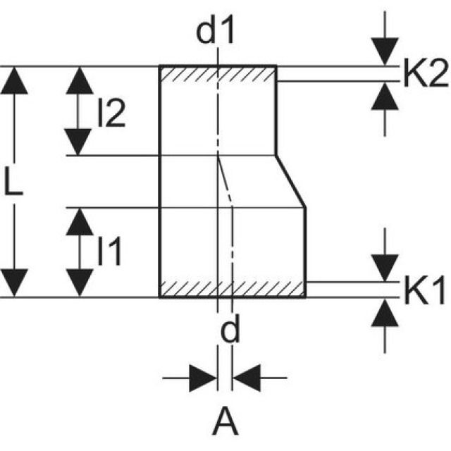 GEBERIT REDUCTION EXCENTRIQUE
370.584    LONG   200 / 110 MM
