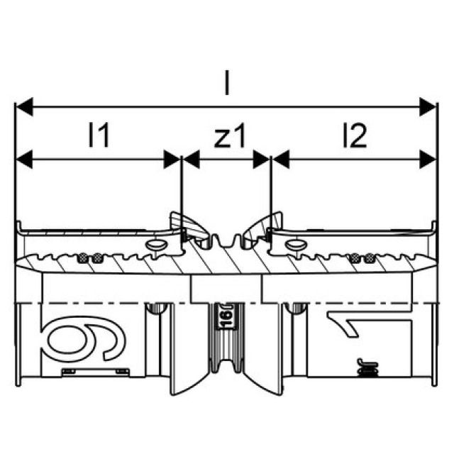 GF Uponor S-Press
manchon PPSU 32-32