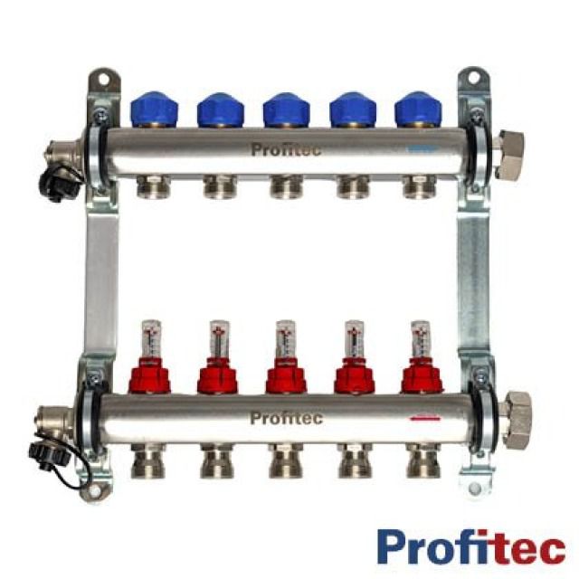 Collecteur profitec en acier inoxydable 1"
Débitmètre 0 - 2,5l/min - 3/4" Euro cône
11 voies