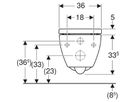 Set de WC suspendu à fond creux
502.774 Acanto forme fermée
TurboFlush, avec siège de WC