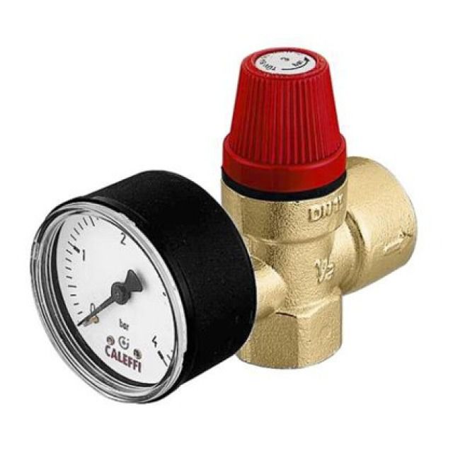 SOUPAPE DE SECURITE A MEMBRANE
AVEC MANOMETRE 0-4 BAR, 1/2-3/4