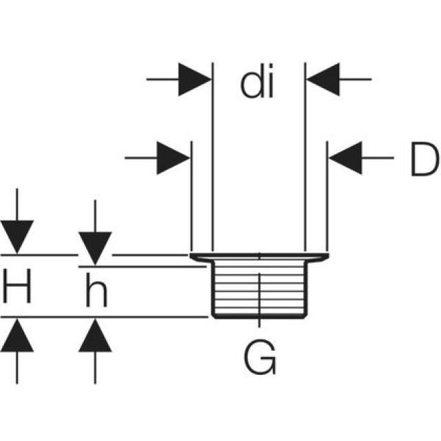 GEBERIT SOUPAPE ECOULEMENT
152.302 CHROME BRILLANT   2"