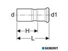 Geberit Mapress Therm Réduction avec extrémité d'insertion
