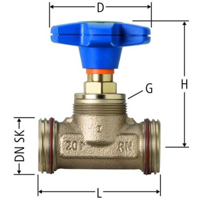Robinet droit avec raccord
d'accoupplement rapide RN
p. distrib.Optiflex, 86119.21
en bronze CC246E