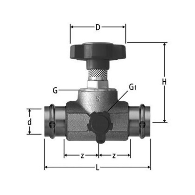 ROBINET D'ARRET OPTIPRESS
22 MM   82206