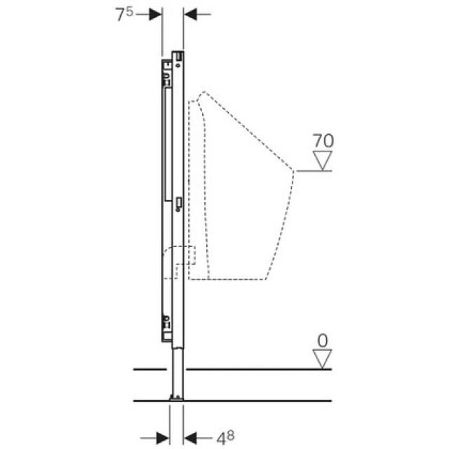 DUOFIX-URINAL-ELEMENT
111.668  TYP 112/130
FUER 0-LITER URINALE