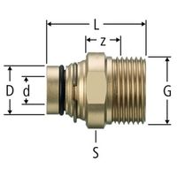 Pièce intermédiaire enfichable droite Optiflex, 86104