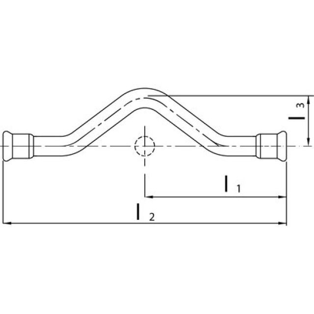 PROFITEC PRESSINOX-FIG. 25
DOS D'ÂNE AVEC MANCHONS 22 MM