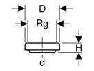 Geberit PE-HD, Tubulure courte avec cape de fermeture