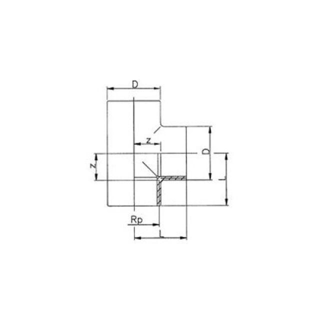 GF PVC-U T-STUECK
721 201 610             1 1/2"