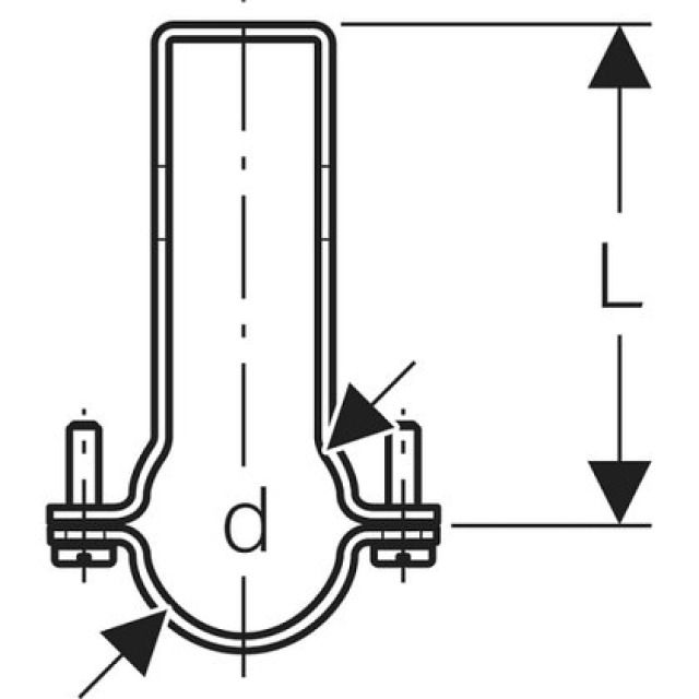 GEBERIT-PLUVIA-ROHRSCHELLE VZ
369.861           160 / 168 MM