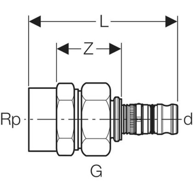RACC. MOBILE MEPLA
N° 605.595.00.5 40-11/4
A/FILETAGE INTERIEUR