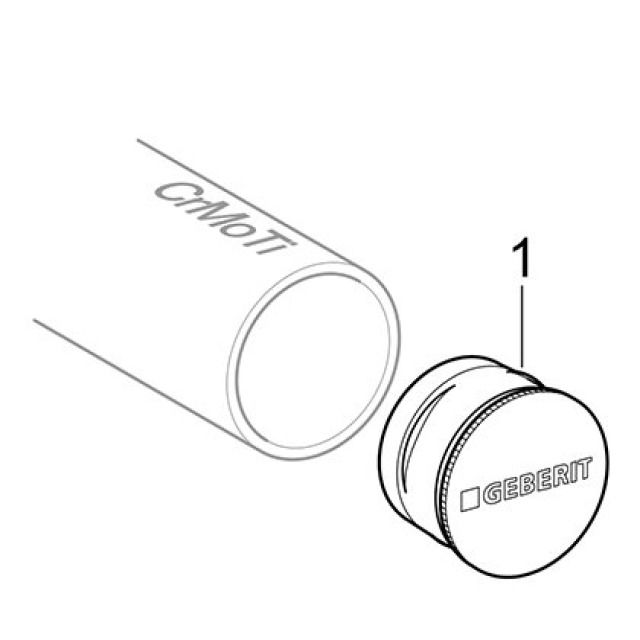 MPF-S Bouchon de protection
pour extrémité de tube,
bleu: d12mm