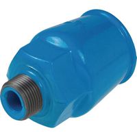 HAWLE, Raccord à emboîtement en fonte, avec filetage extérieur réduit, 6110