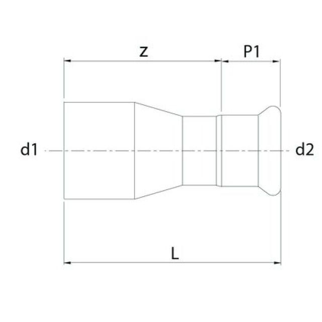 Profitec PressSteel
Press-Réduction ac.-zingue, 54-22mm