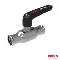 Vanne à bille BROEN Ballofix (pression x pression) avec tige courte