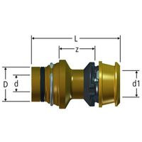 Pièce intermédiaire enfichable droite Optiflex-Flowpress, 84255