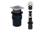 Geberit grille-siphon Varino à emboîter 10x10cm