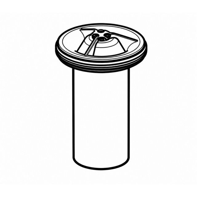 Tube plongeur avec membrane en
246.327 silicone pour écoulement
à emboîter 10x10