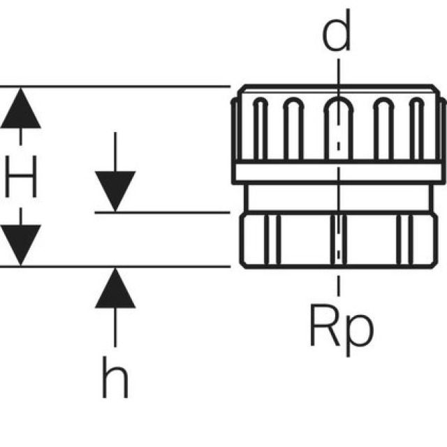 GEBERIT PE TUBULURE A/ RACCORD
359.313    IG.  56 MM - 2"