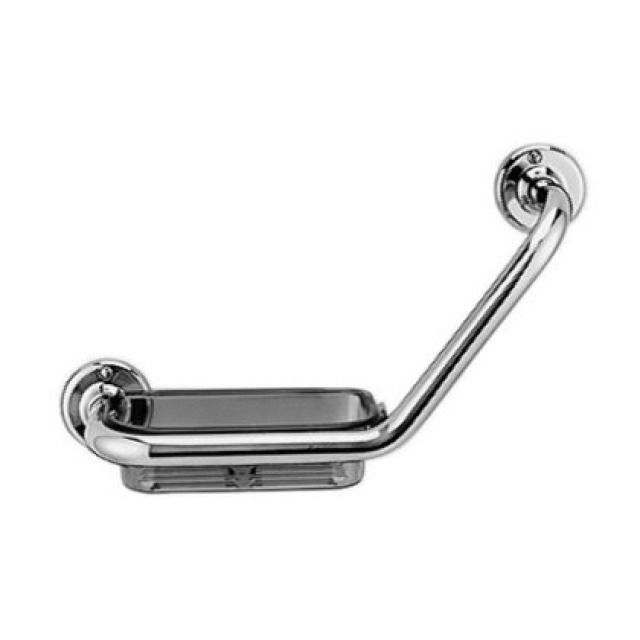 Barre d'appui BODENSCHATZ
coudée, savonnière clair
Coloris: chromé