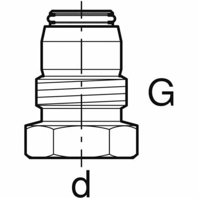 FLOWFIT RACCORD UNION FLTG.EXT.
650.513   D=16  1/2