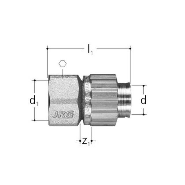 SANIPEX PIECE INTERM. A/FILETAGE
INTERIEUR 5484.908 1/2" - 16 MM
