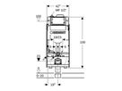 Geberit GIS élément pour WC suspendu 125 HS30
