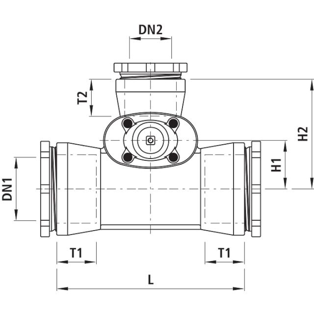 COMBI-T VARIO AV MANCH À 4360
VIS DN 200/80