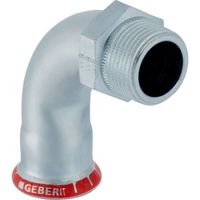 Coude intermédiaire 90° Mapress acier carbone avec filetage extérieur