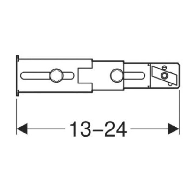DUOFIX Set de fixation de pied
111.064 à la paroi arrière