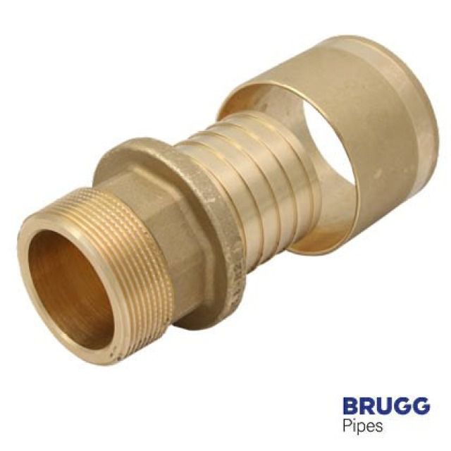 BRUGG Pipes Pressverbindung
mit Aussengewinde Heizung
110x10.0-AG 4"