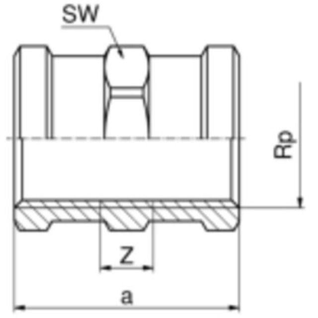 MANCHON 8270 1 1/4"
EN BRONZE AU SILICIUM